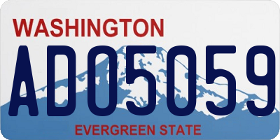 WA license plate ADO5059