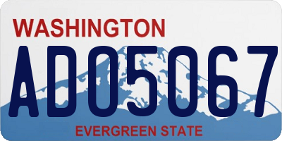 WA license plate ADO5067