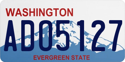 WA license plate ADO5127
