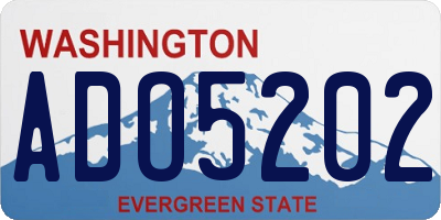 WA license plate ADO5202