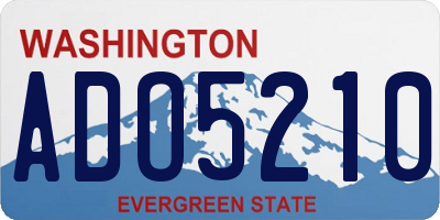 WA license plate ADO5210