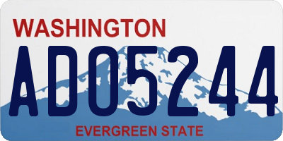 WA license plate ADO5244