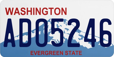 WA license plate ADO5246