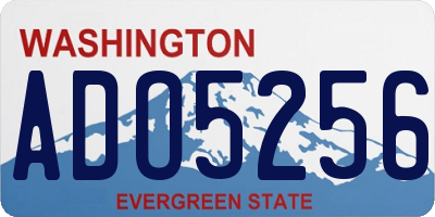 WA license plate ADO5256