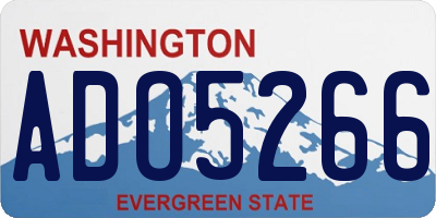 WA license plate ADO5266