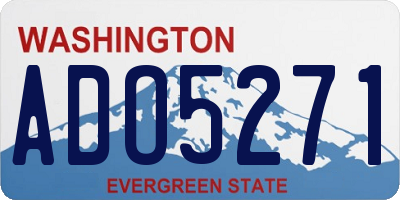 WA license plate ADO5271