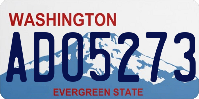 WA license plate ADO5273