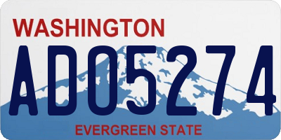 WA license plate ADO5274