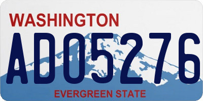 WA license plate ADO5276