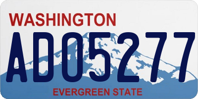 WA license plate ADO5277