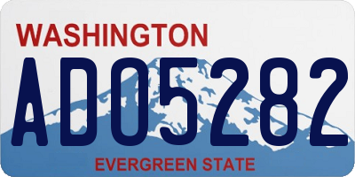 WA license plate ADO5282