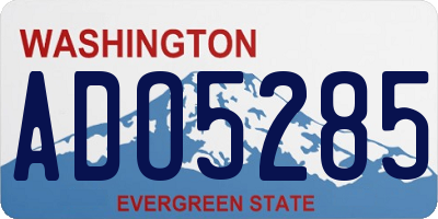 WA license plate ADO5285