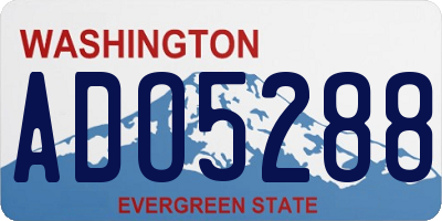 WA license plate ADO5288
