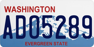 WA license plate ADO5289
