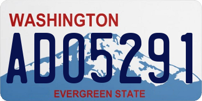 WA license plate ADO5291