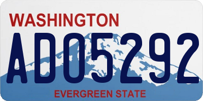 WA license plate ADO5292