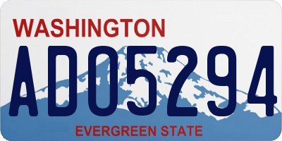 WA license plate ADO5294
