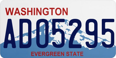 WA license plate ADO5295