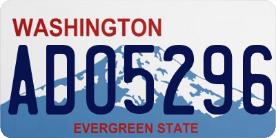 WA license plate ADO5296