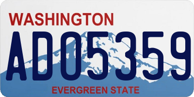 WA license plate ADO5359