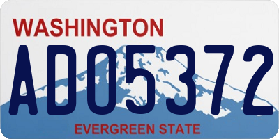 WA license plate ADO5372