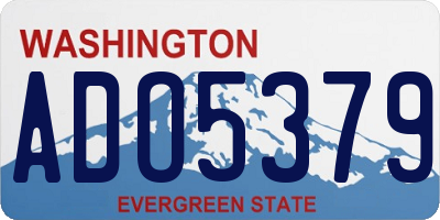 WA license plate ADO5379