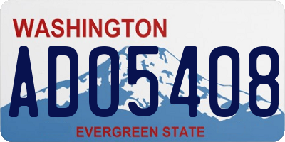 WA license plate ADO5408