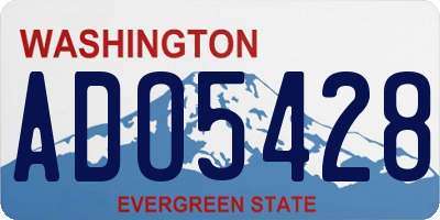 WA license plate ADO5428