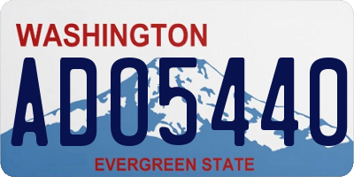 WA license plate ADO5440