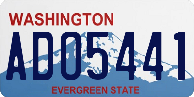 WA license plate ADO5441