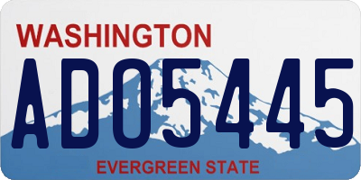 WA license plate ADO5445
