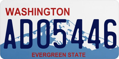 WA license plate ADO5446