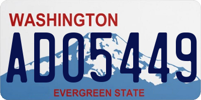 WA license plate ADO5449