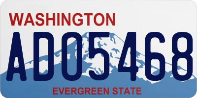 WA license plate ADO5468