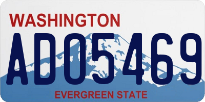 WA license plate ADO5469