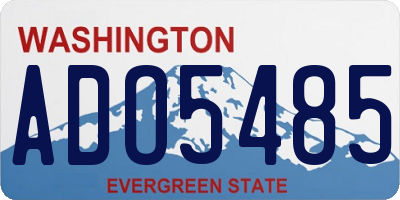 WA license plate ADO5485