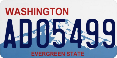 WA license plate ADO5499