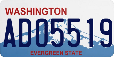 WA license plate ADO5519