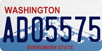WA license plate ADO5575