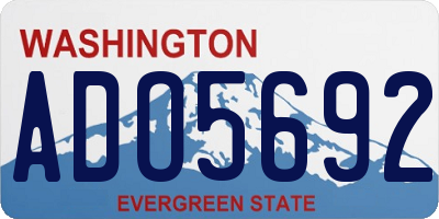 WA license plate ADO5692