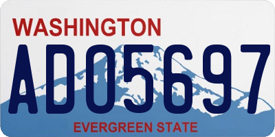 WA license plate ADO5697