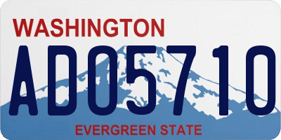 WA license plate ADO5710