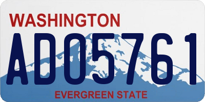 WA license plate ADO5761