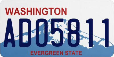 WA license plate ADO5811