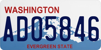 WA license plate ADO5846