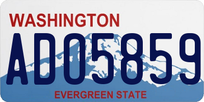 WA license plate ADO5859