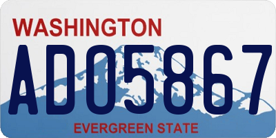 WA license plate ADO5867