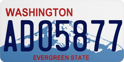 WA license plate ADO5877