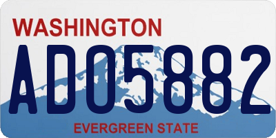 WA license plate ADO5882