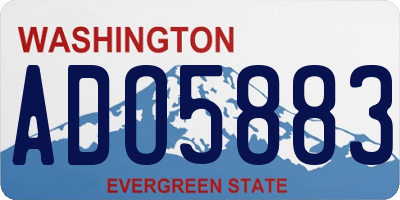 WA license plate ADO5883